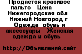 Продается красивое пальто › Цена ­ 800 - Нижегородская обл., Нижний Новгород г. Одежда, обувь и аксессуары » Женская одежда и обувь   